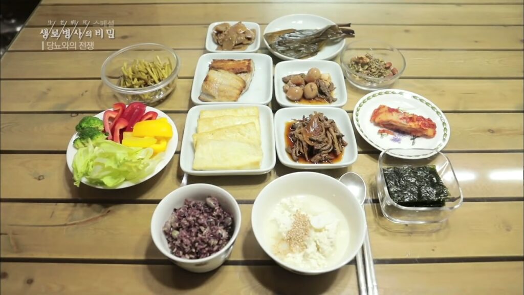 골고루 갖추어진 당뇨 식단